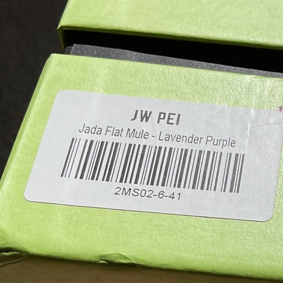 JW PEI Jada Flat Mule - Lavender Purple Size 41 NIB - Picture 5 of 11
